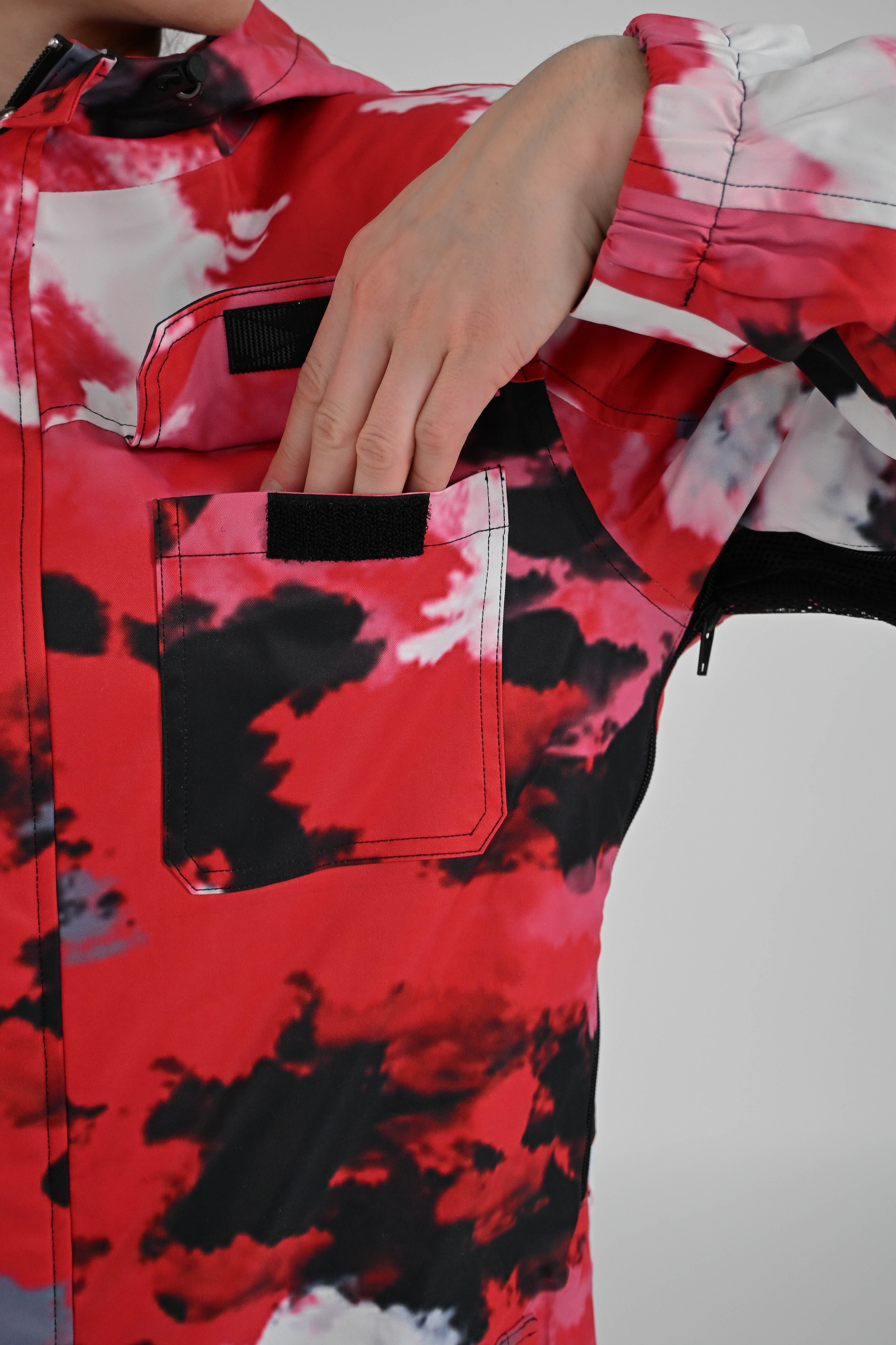 Red Camo Insulated Jacket Women